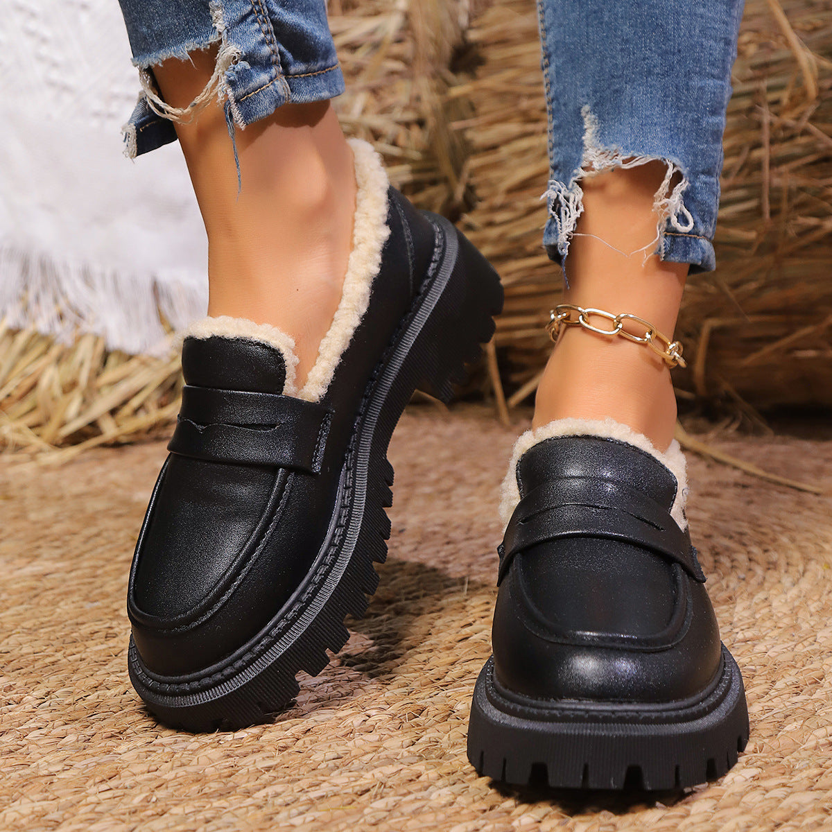 British Suede Shoes Women's Autumn And Winter style