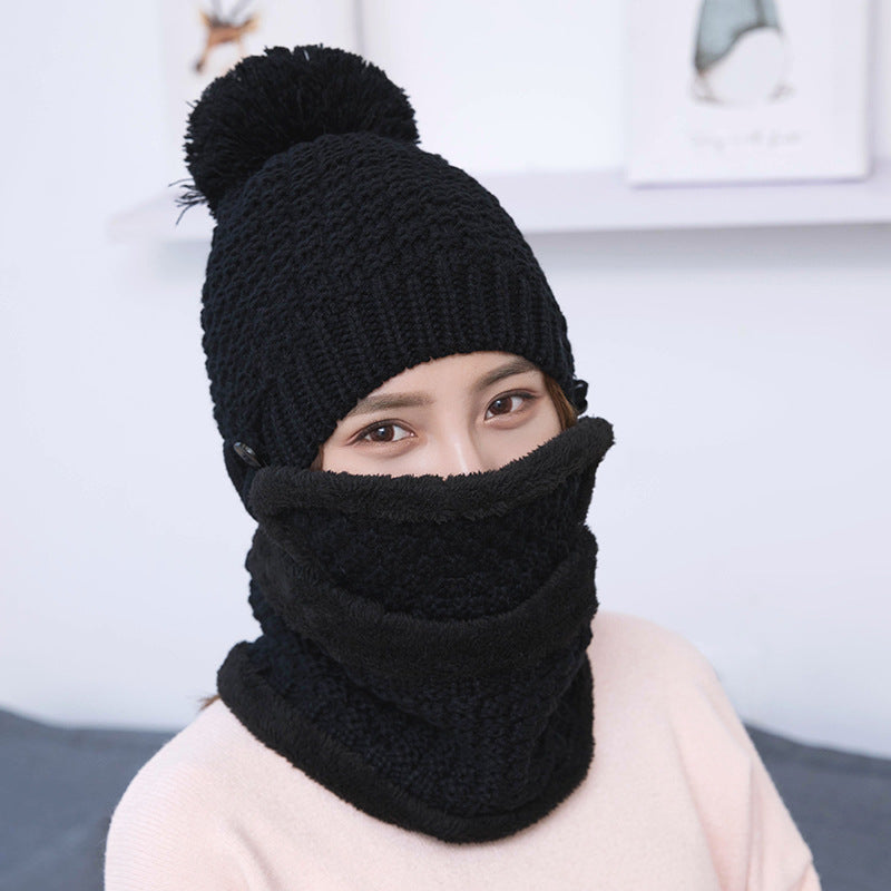 Warm autumn and winter knitted hat