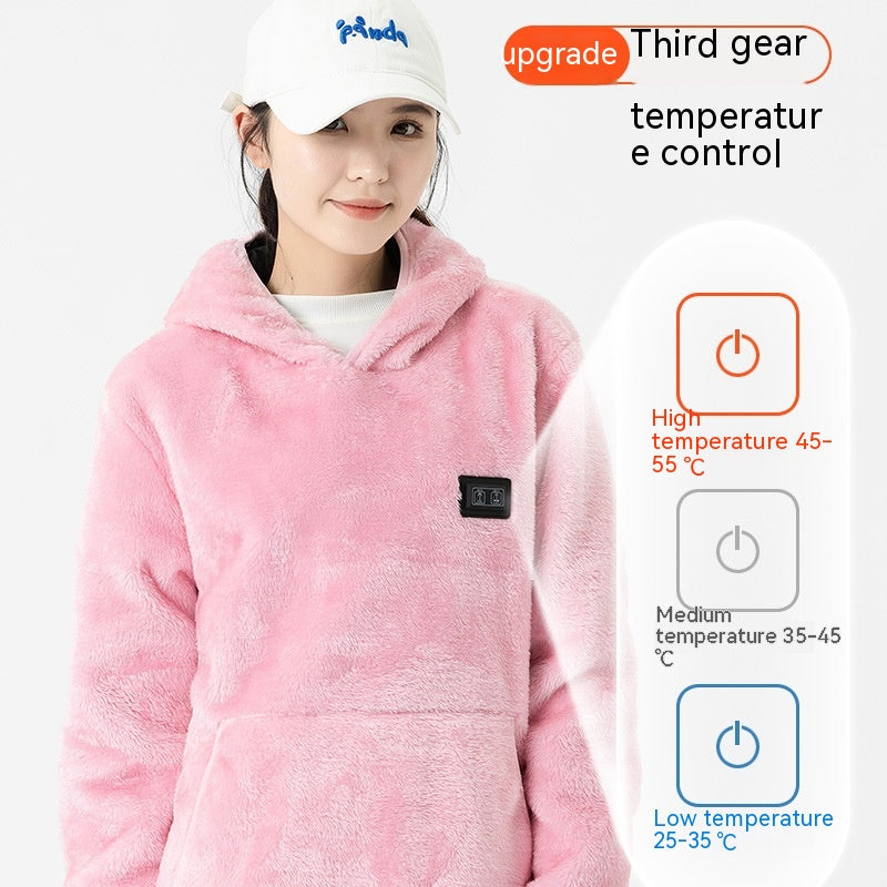 Men's And Women's Fashion Smart Heating Cotton-padded Coat Warm Jacket