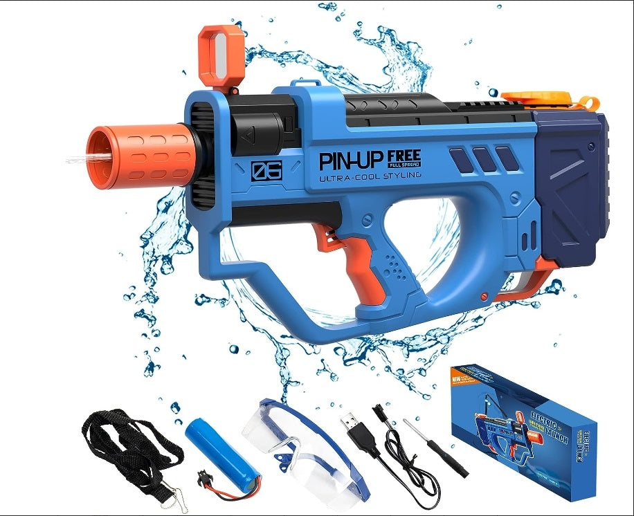 Lectric Water Gun For Adults Kids, Motorized Squirt Guns With Rechargeable Battery 800cc High Capacity, Long Distance Automatic Water Guns Up To 32 FT Range,Water Blaster Beach Pool Toys