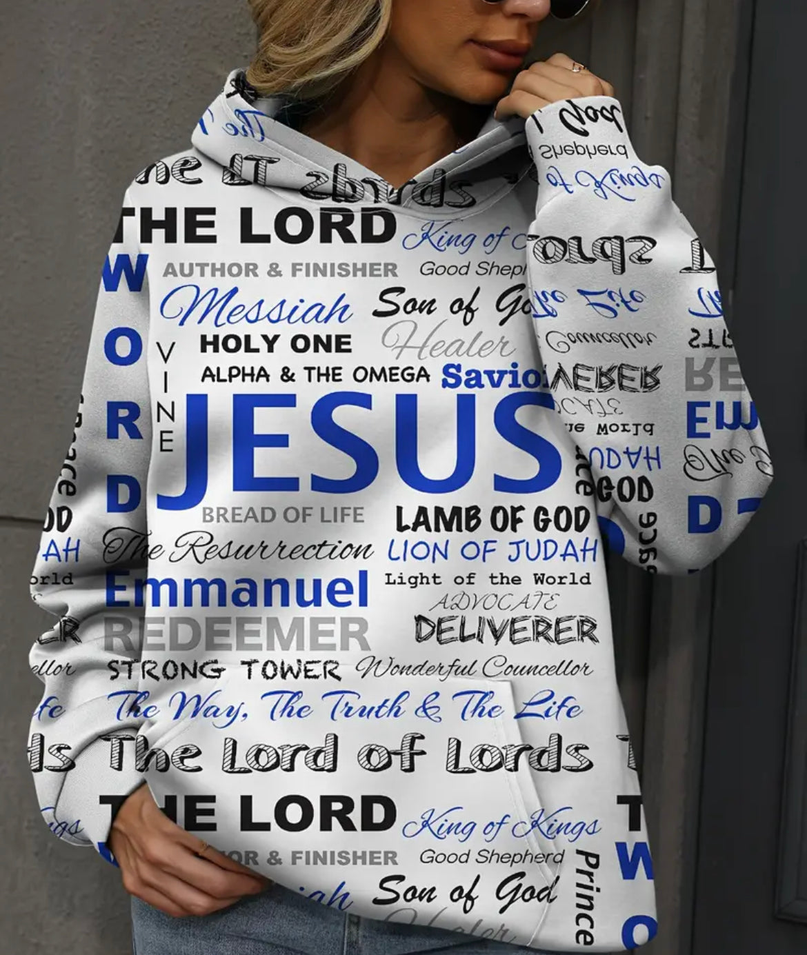 Women Hoodie With names of Jesus