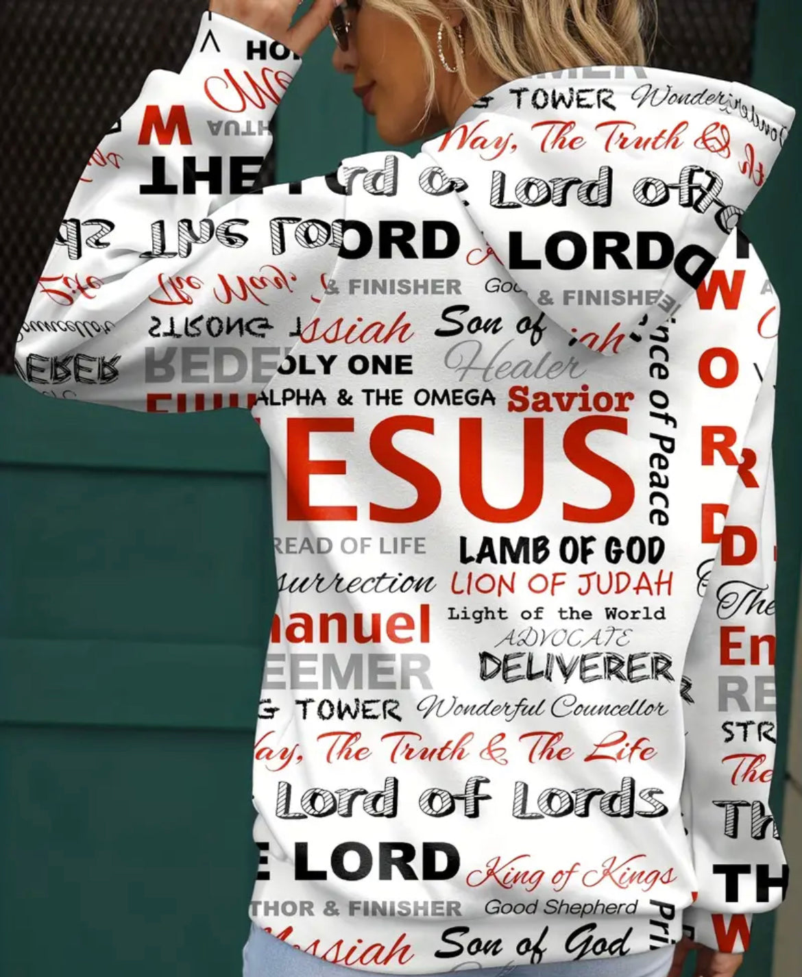 Women Hoodie With names of Jesus