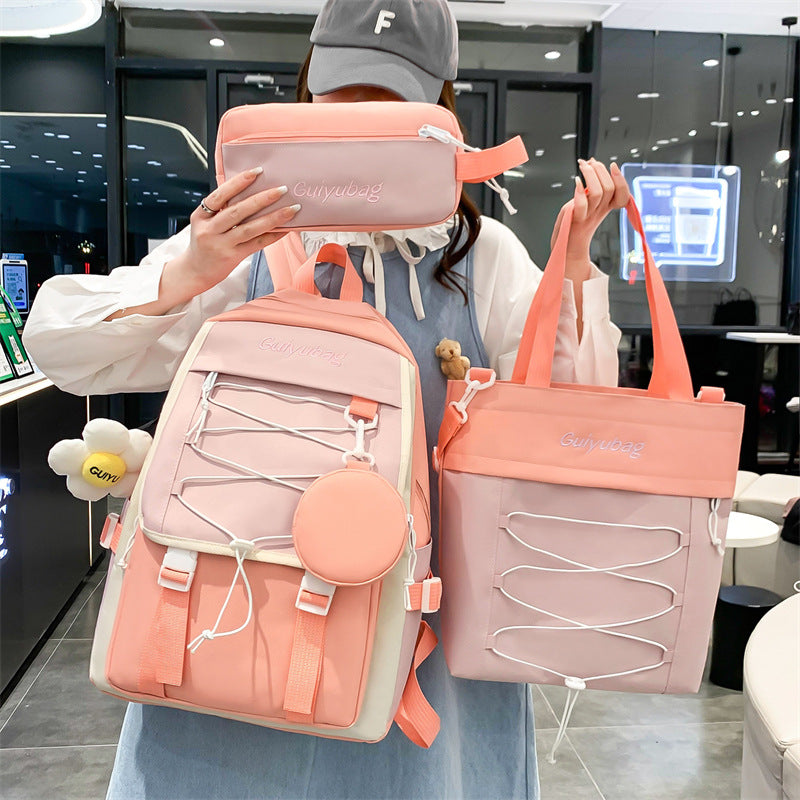 3-piece School Bag Student Backpack
