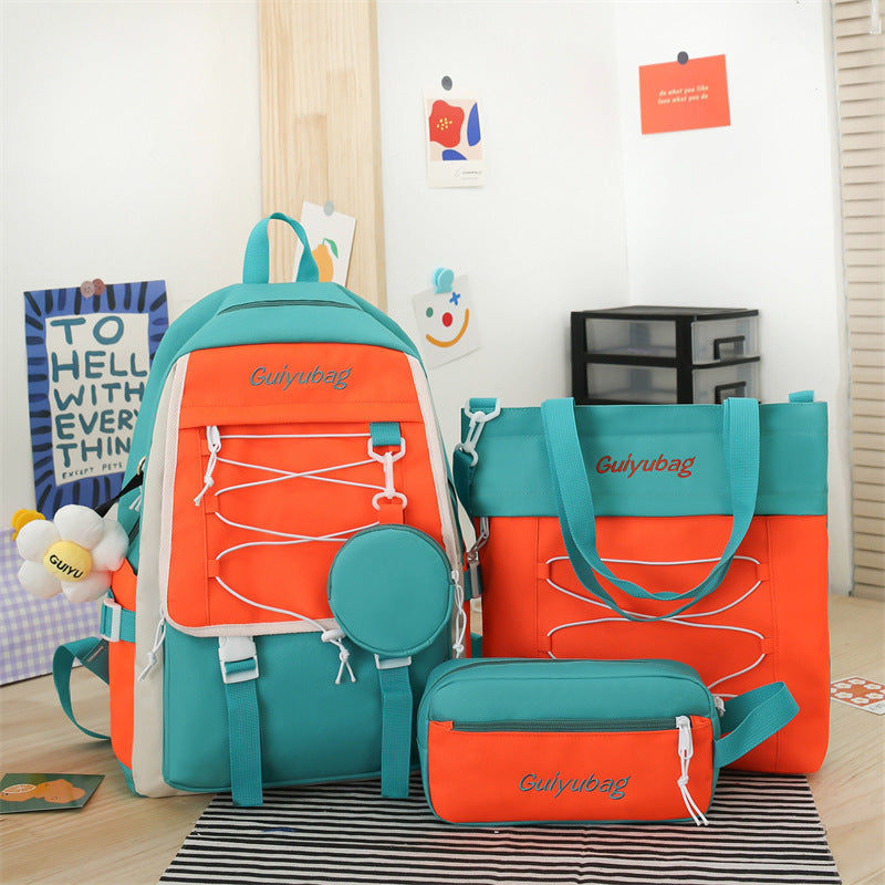 3-piece School Bag Student Backpack