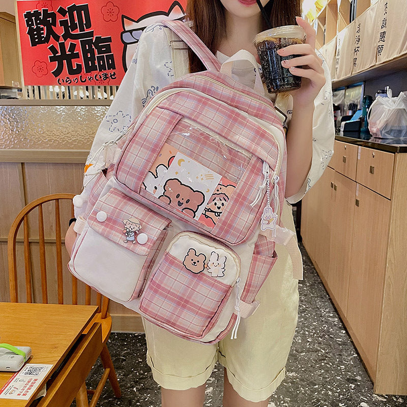 High School Students Junior High Primary And Secondary College Ins Style Backpacks