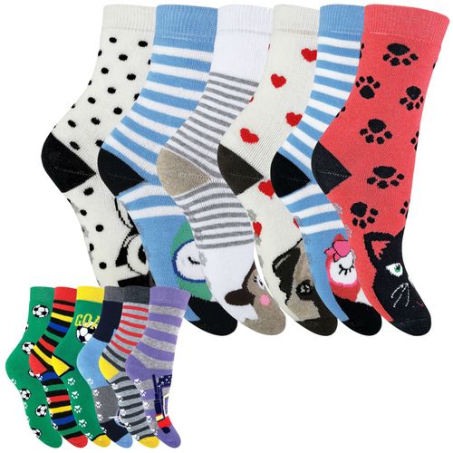 Kids 6 Pack Thermal Socks