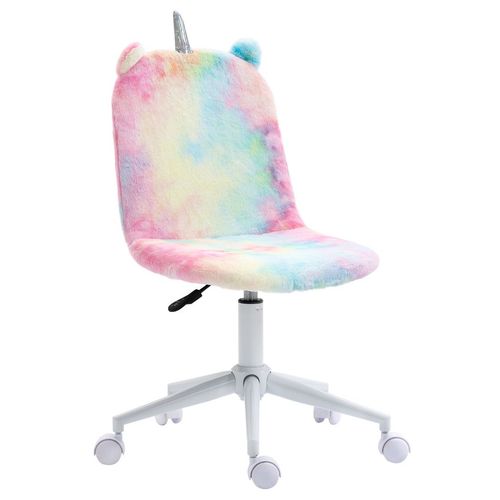 Vinsetto Fluffy Unicorn Swivel Office Chair - Magical Comfort for Your Workspace!