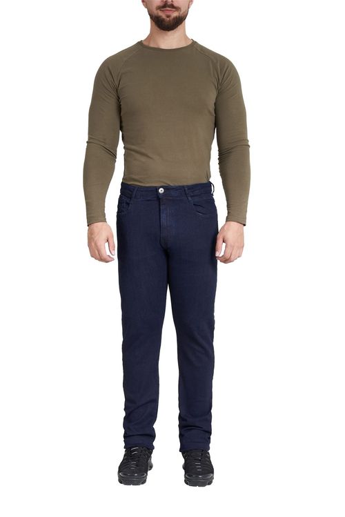 Indigo Slim Fit Denim Jeans for Men - Size 32, Effortlessly Stylish