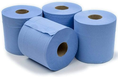 Super Absorbent 2-Ply Blue Roll - 6 Pack for Kitchens & Workplaces