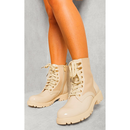 Carly Platform Chunky Lace-Up Boots: Elevate Your Style in Every Step!