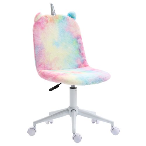 Vinsetto Fluffy Unicorn Swivel Office Chair - Magical Comfort for Your Workspace!