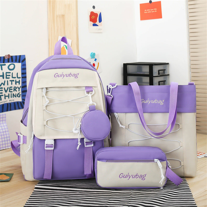 3-piece School Bag Student Backpack