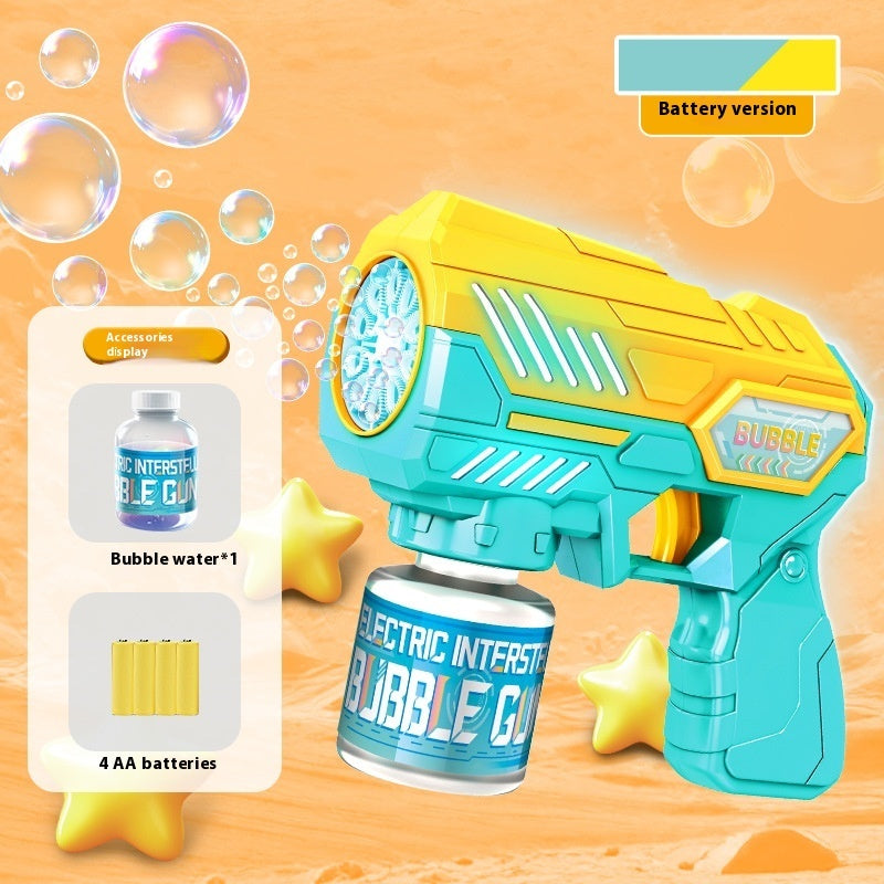 Automatic Toy StarCraft Handheld 10-hole Bubble Gun