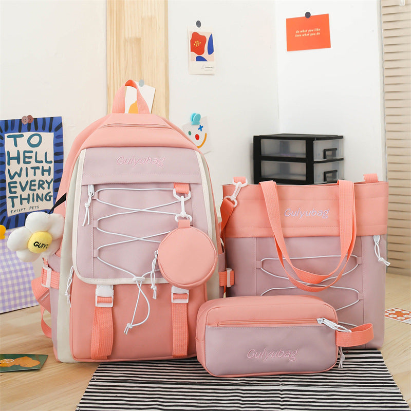 3-piece School Bag Student Backpack