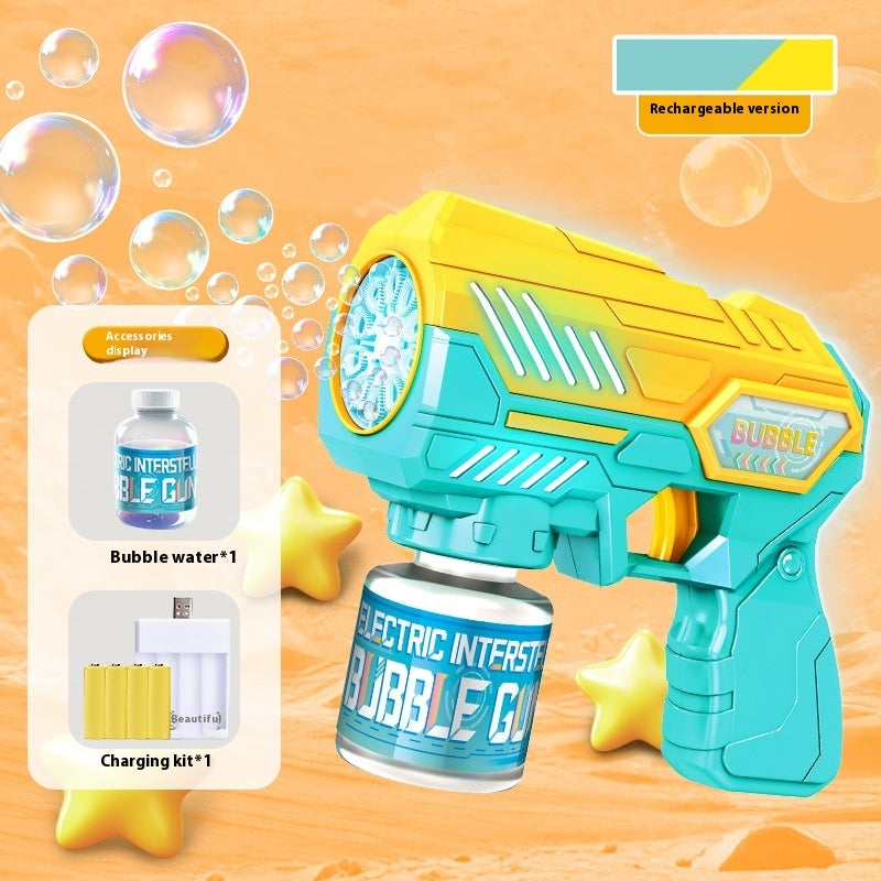 Automatic Toy StarCraft Handheld 10-hole Bubble Gun