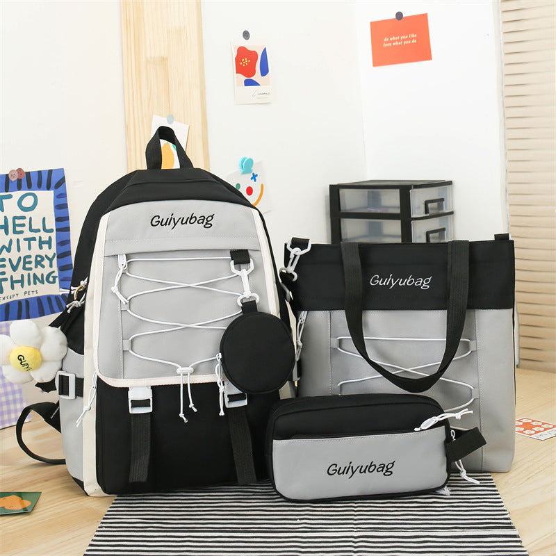 3-piece School Bag Student Backpack