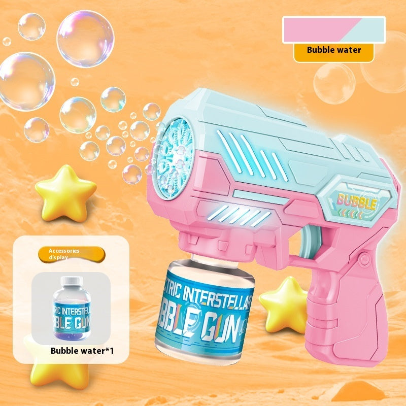 Automatic Toy StarCraft Handheld 10-hole Bubble Gun